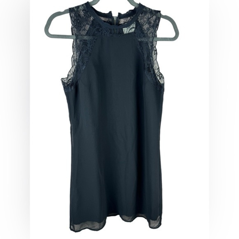 Pins and Needles women’s black sheath Sleeveless halter mini Dress small